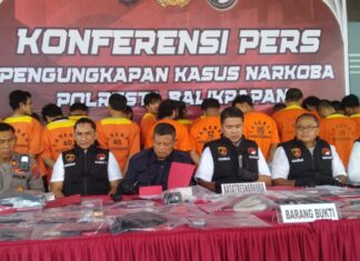 Ungkap 32 Kasus Narkoba, Selamatkan Hampir 3.000 Jiwa dari Bahaya Narkotika, Ini Prestasi Polresta Balikpapan di Januari-Oktober 2025