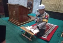 Polresta Balikpapan Gelar Sholat Subuh Berjamaah: Ini Pesan Kabag SDM, Kompol Teguh Sanyoto