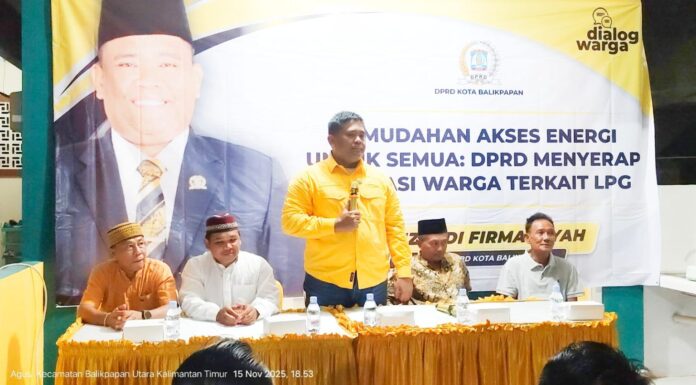 Dialog Bersama Ketua Komisi II DPRD Balikpapan, Hujan Deras Tak Surutkan Antusias Warga RT 32