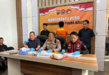 Ditresnarkoba Polda Kaltim Tangkap Kurir Sabu, Amankan Barang Bukti 933 Gram