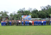 Kodam VI/Mulawarman Gelar Apel Kesiapsiagaan Satgas Pengamanan Instalansi Strategis Pertamina Balikpapan