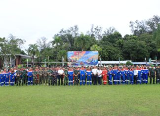 Kodam VI/Mulawarman Gelar Apel Kesiapsiagaan Satgas Pengamanan Instalansi Strategis Pertamina Balikpapan